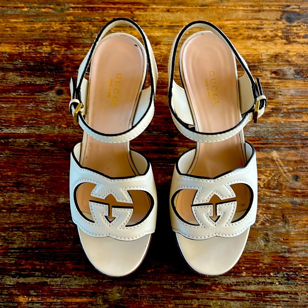 Authentic Gucci platform heels.